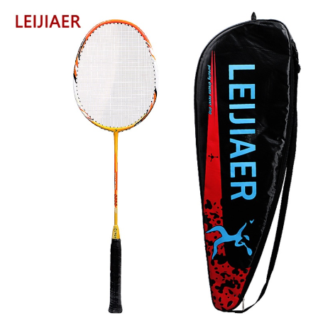 Vợt cầu lông Leijiaer sợi carbon nhẹ & mạnh chuẩn thi đấu [1 chiếc vợt] kèm bao đựng và quấn cán vợt